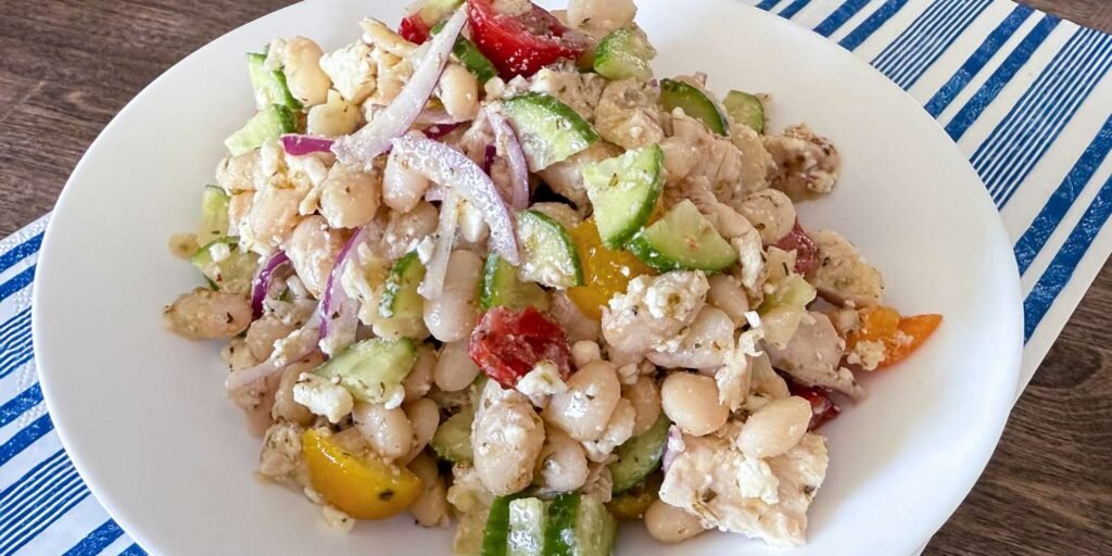 Greek Bean and Chicken Salad Recipe