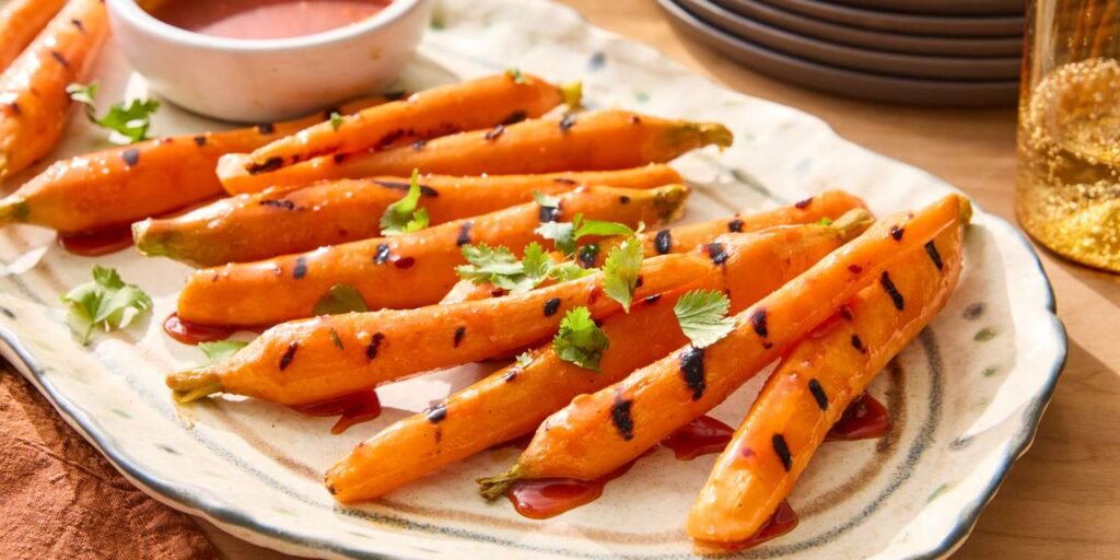 Hot Honey Grilled Carrots Recipe