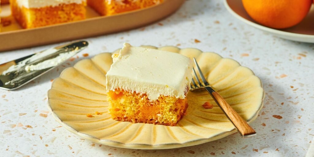 Orange Creamsicle Sheet Cake Recipe