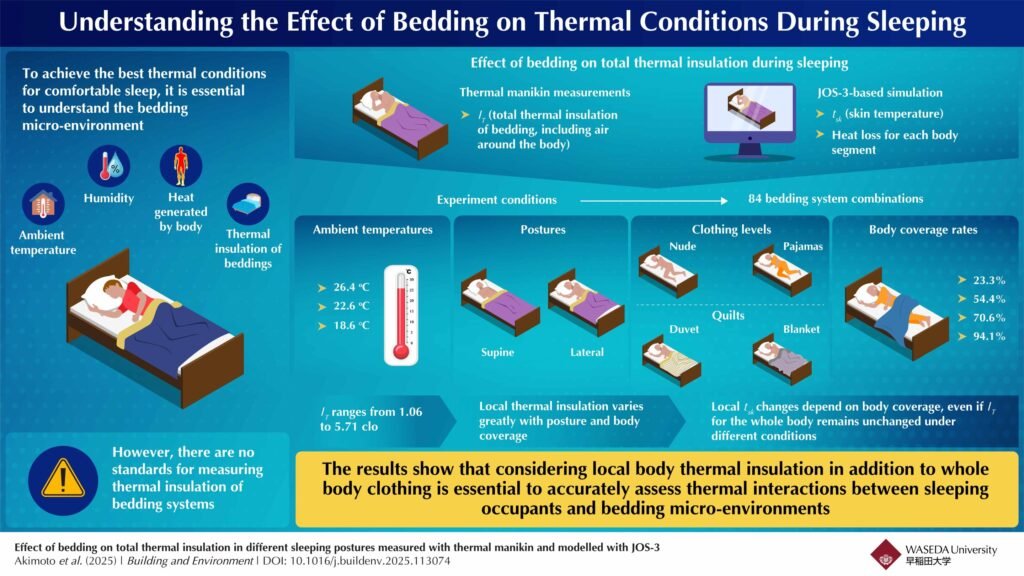 Understanding the effect of bedding on thermal insulation during sleep