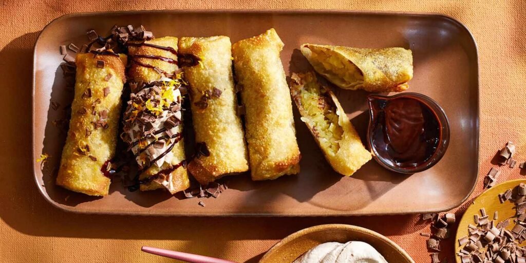 Chocolate-Apple Egg Rolls Recipe