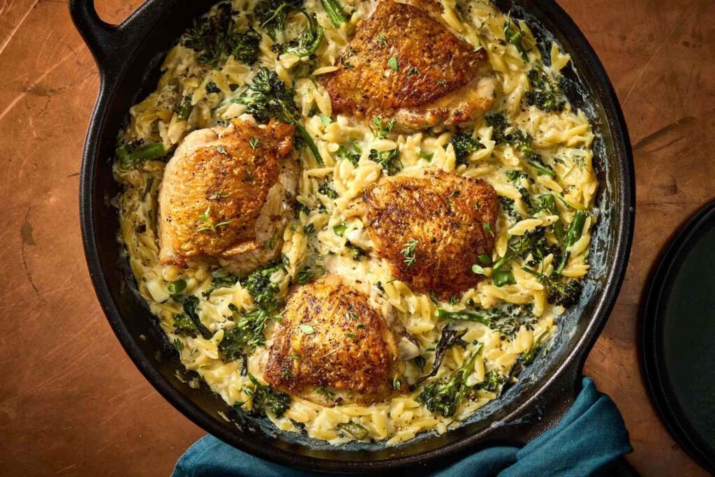 Creamy Chicken Orzo with Boursin Recipe