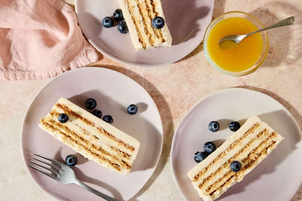 Lemony Layered Cheesecake Recipe Lemony Layered Cheesecake Recipe